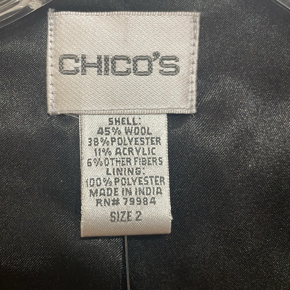 Chicos Herringbone/Tweed with Sequins 2 same as 12/14 Vest. - Picture 3 of 7